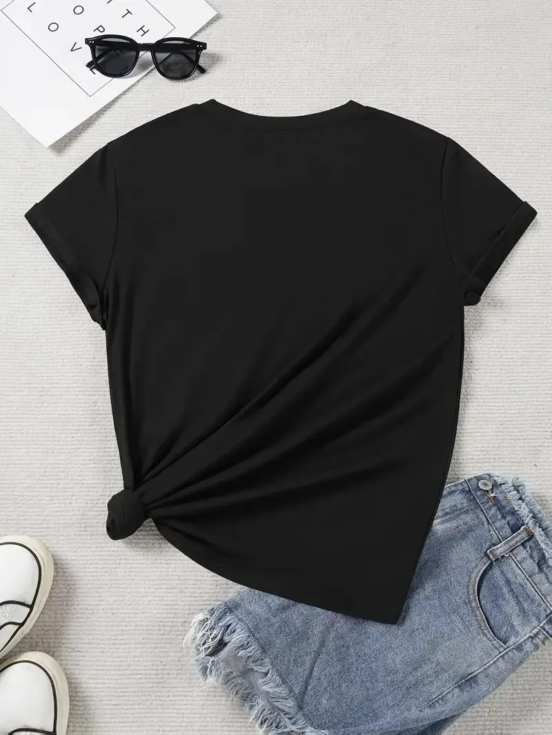 Leopard Print Round Neck Short Sleeve T Shirt Casual Sports Style - Image 4