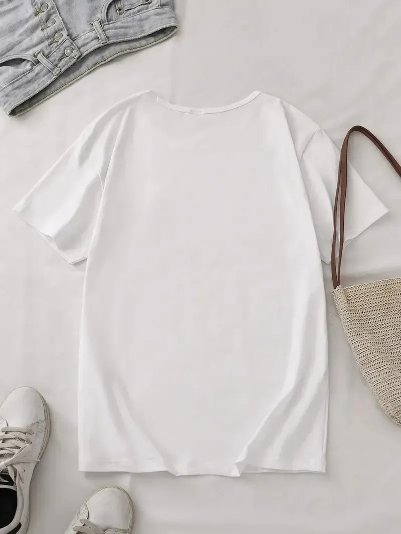 Leopard Print Round Neck Short Sleeve T Shirt Casual Sports Style - Image 3